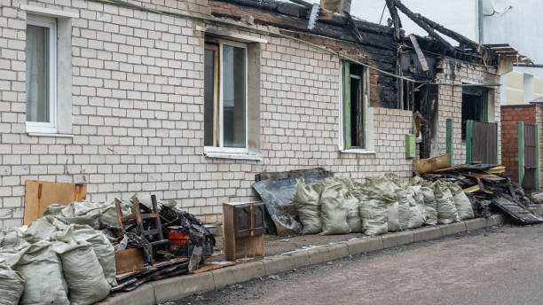 Professional Fire Damage Removal technician working in Georgetown, OH